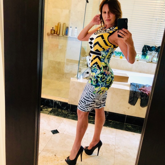 Clover Canyon Neoprene Embellished Sheath Dress - Picture 7 of 8